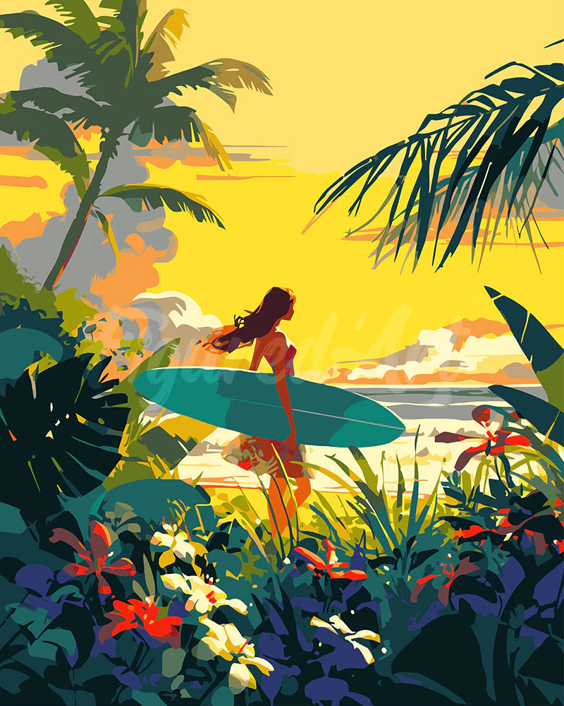 Surfer at Sunset