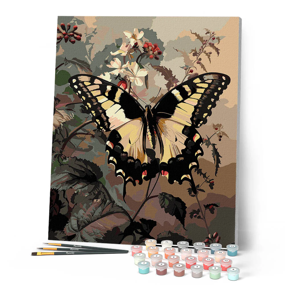 Swallowtail and White Flowers - Image 2