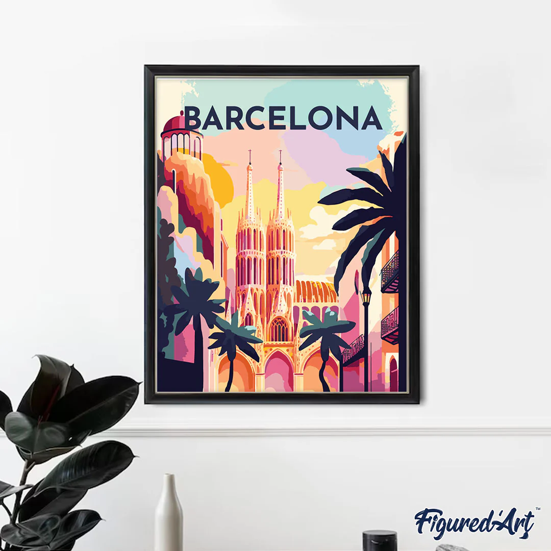 Travel Poster Barcelona - Image 3