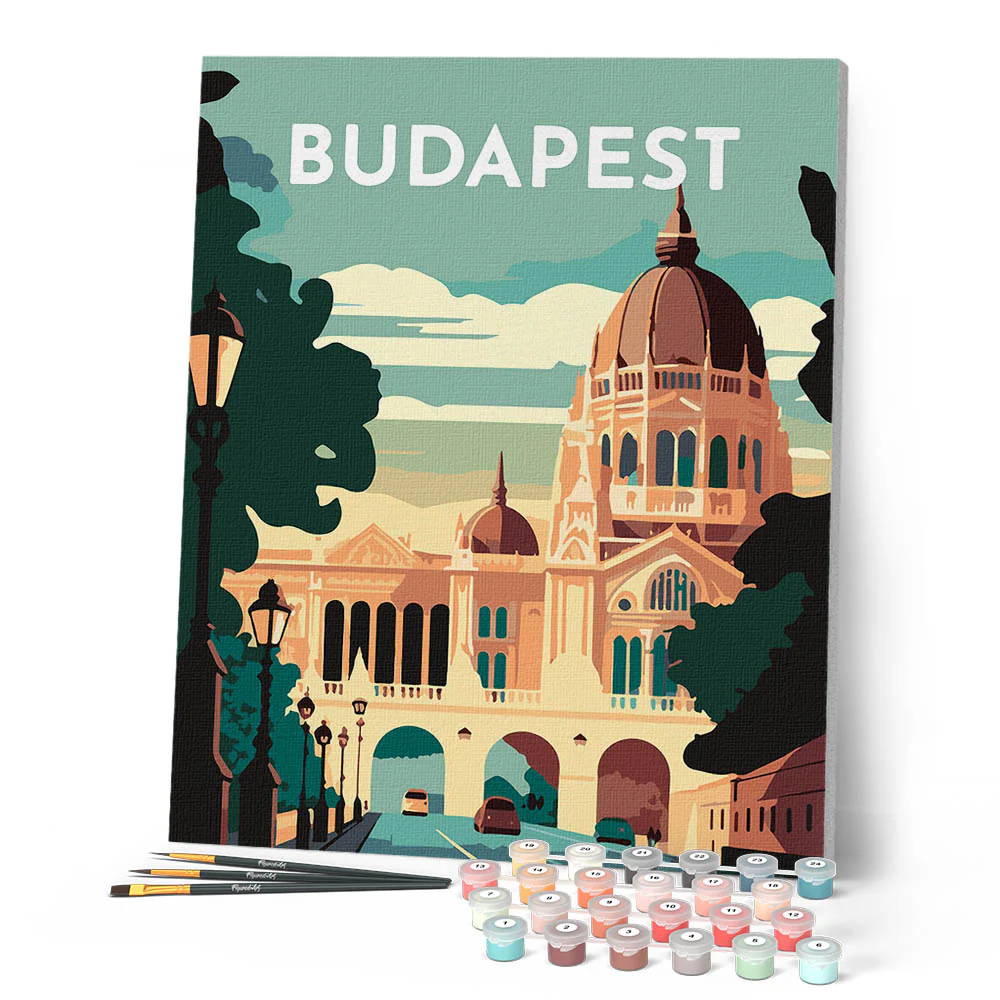 Travel Poster Budapest - Image 2