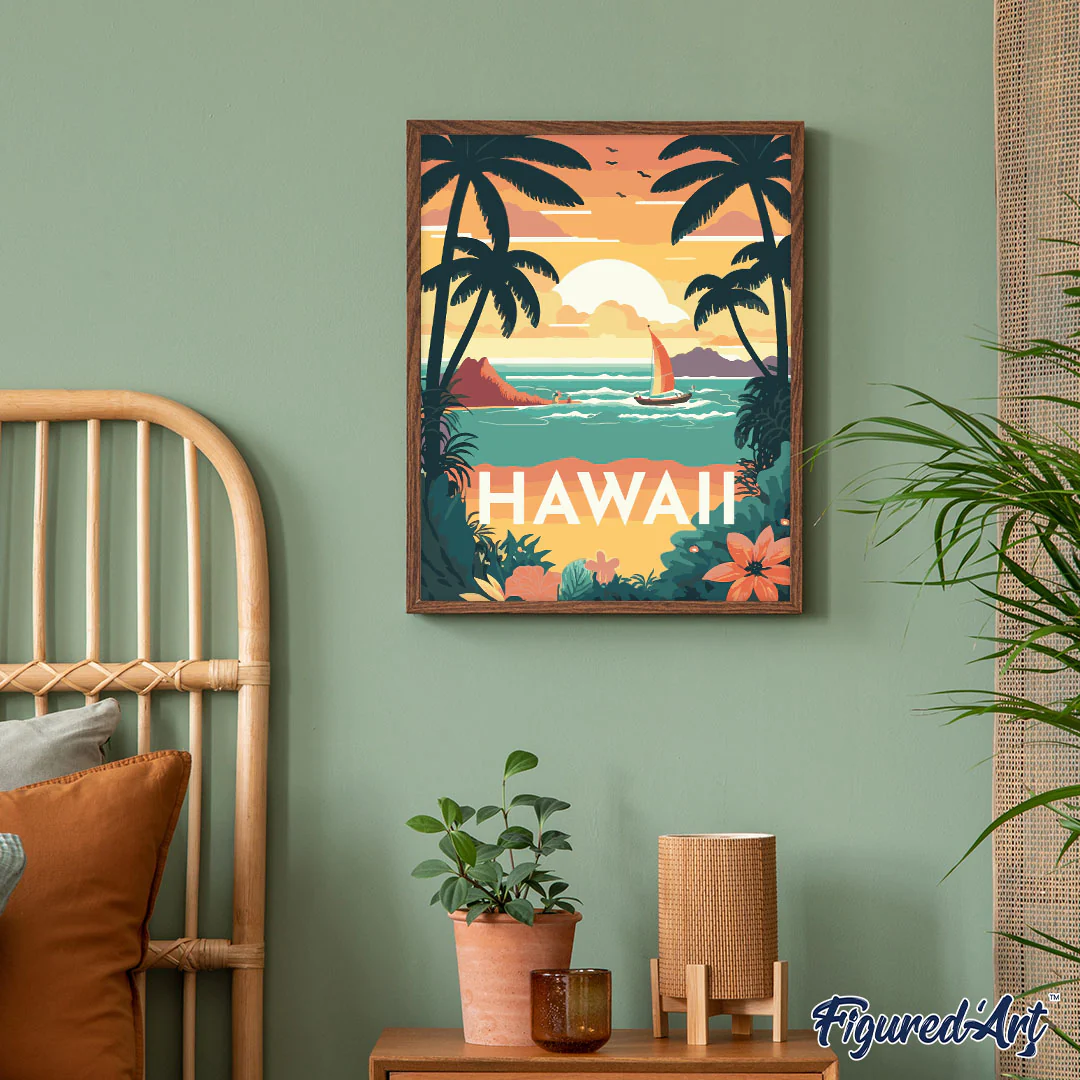 Travel Poster Hawaii - Image 3