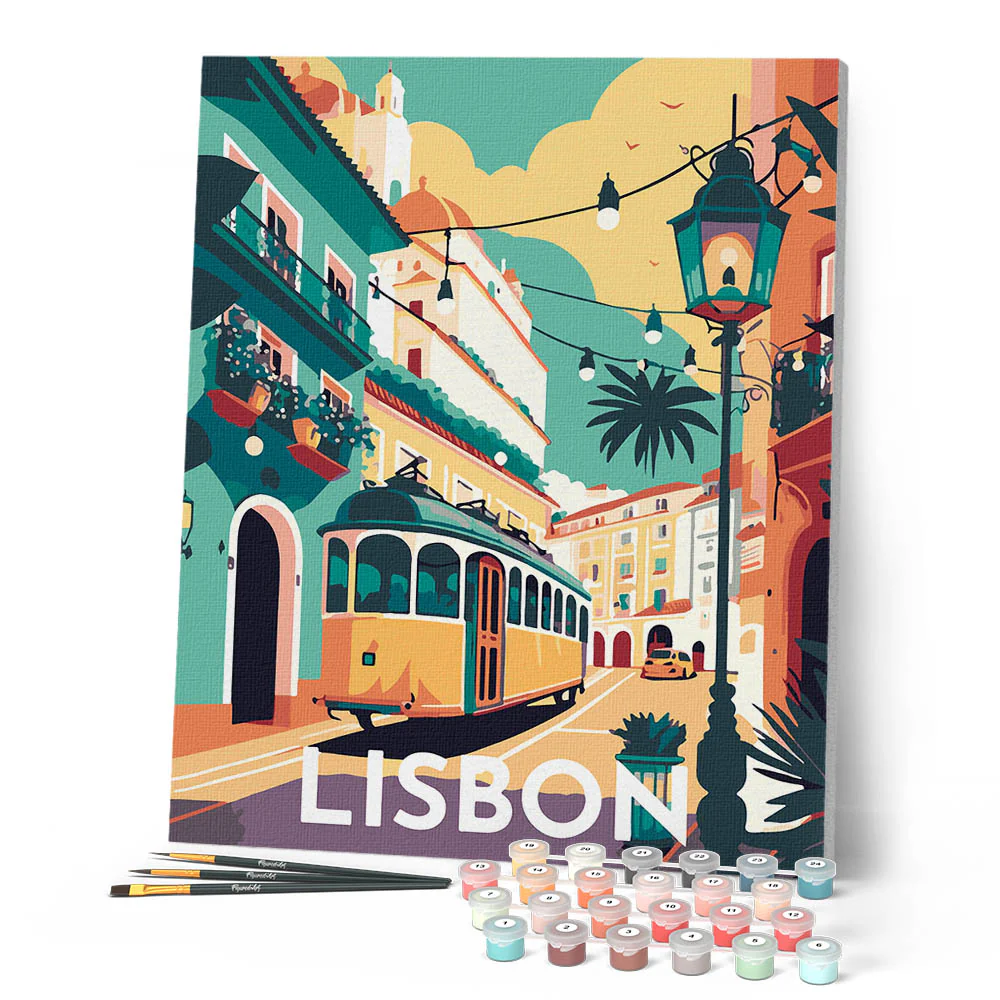 Travel Poster Lisbon - Image 2