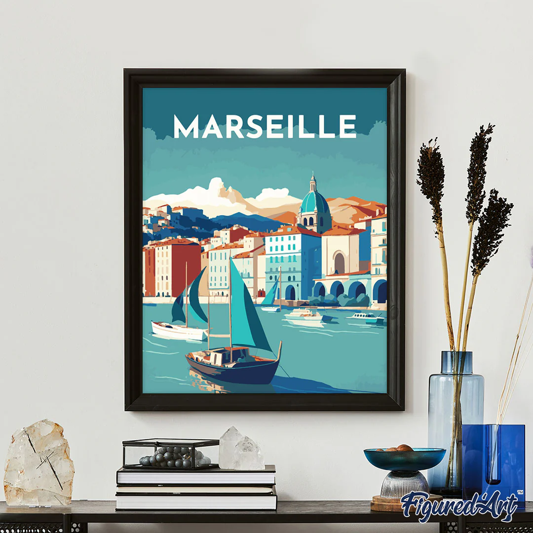 Travel Poster Marseille - Image 3