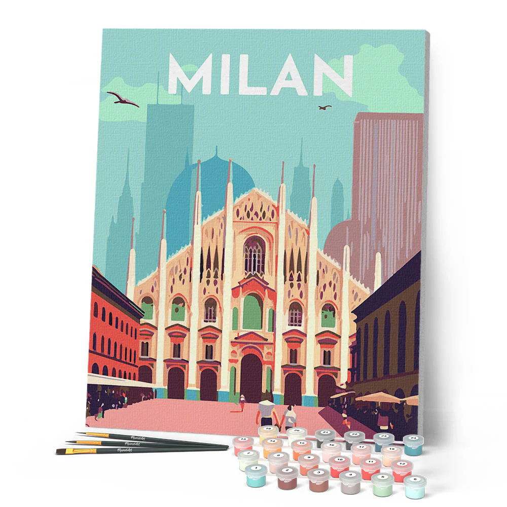 Travel Poster Milan - Image 2
