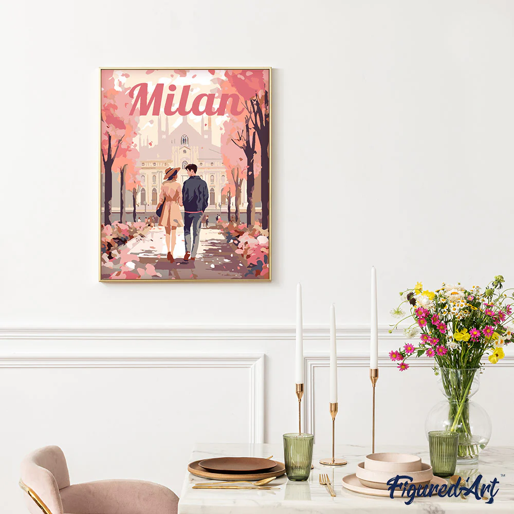 Travel Poster Milan in Bloom - Image 3