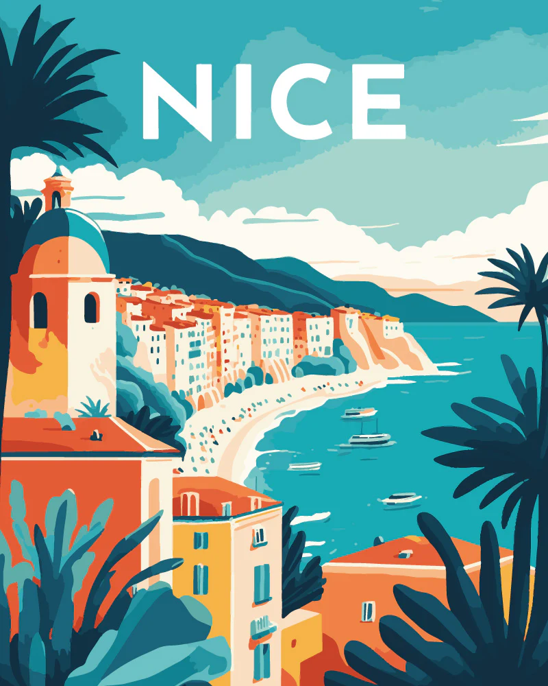 Travel Poster Nice