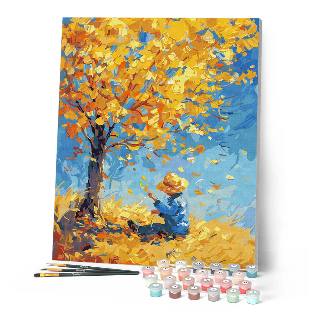 Van Gogh-inspired Boy in Autumn - Image 2