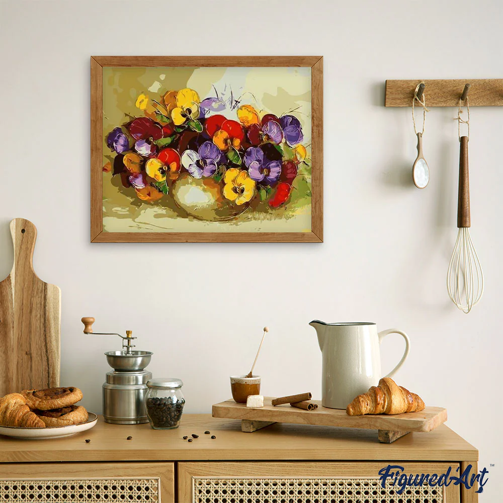 Vase with Multicolor Flowers - Image 3