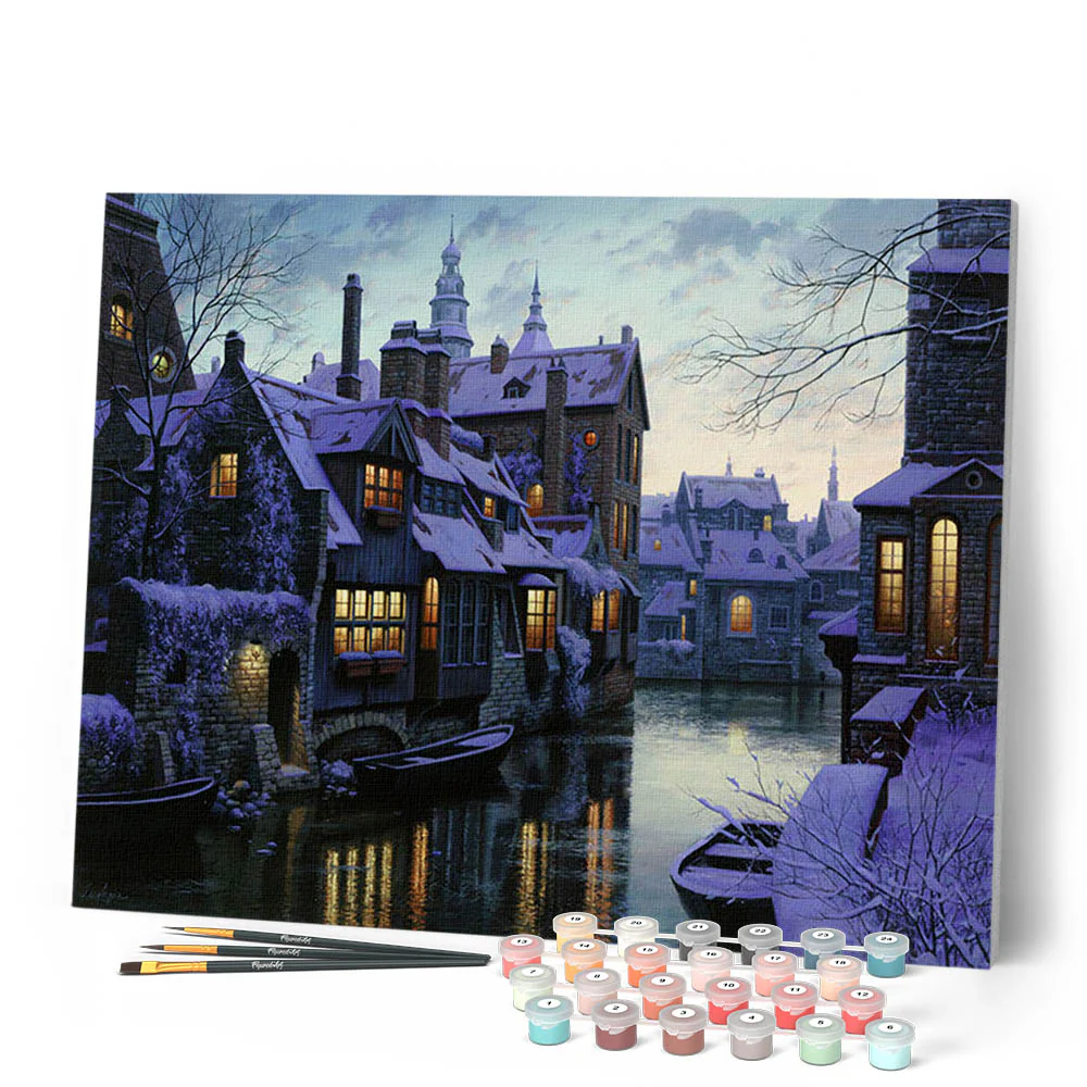 water canals at dusk - Image 2