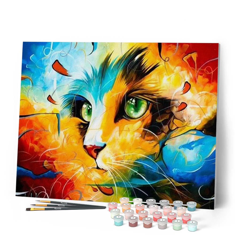 Watercolor cat - Image 2