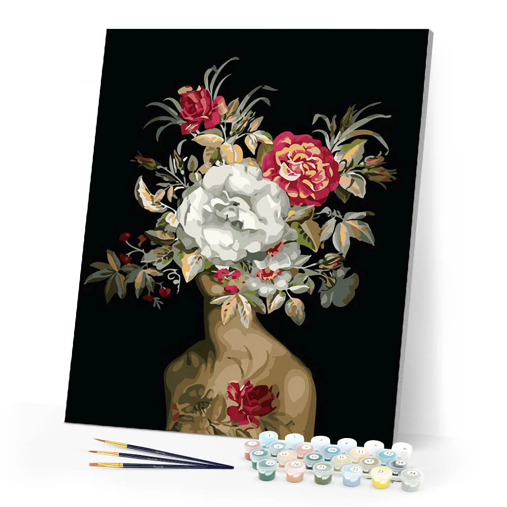 Woman and Explosion of Flowers - Image 2