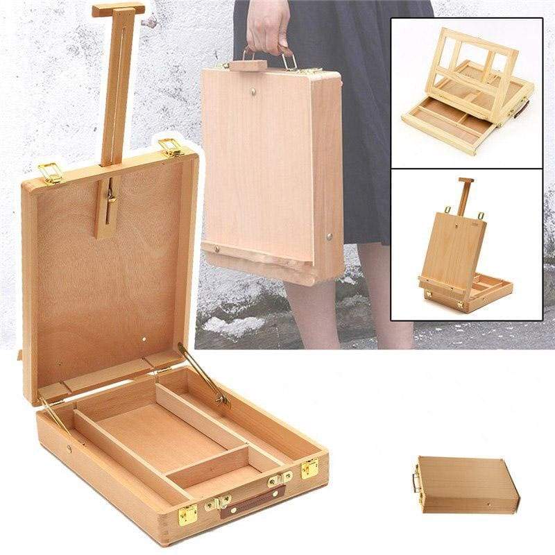 Wooden Desktop Easel and Storage Case for Paint by Numbers - Image 6