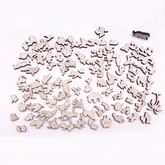Wooden Puzzle - Dragonfly and Roses - Image 5
