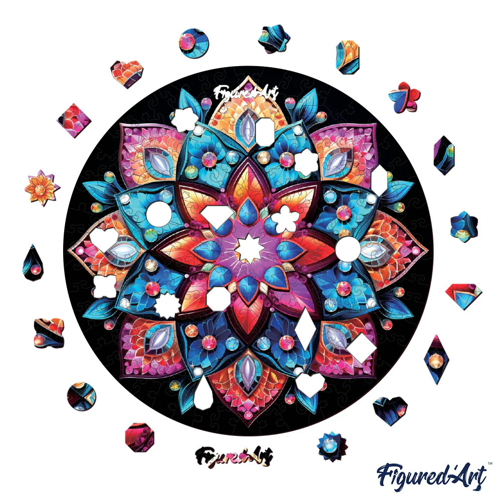 Wooden Puzzle - Kaleidoscope Mandala - Image 8