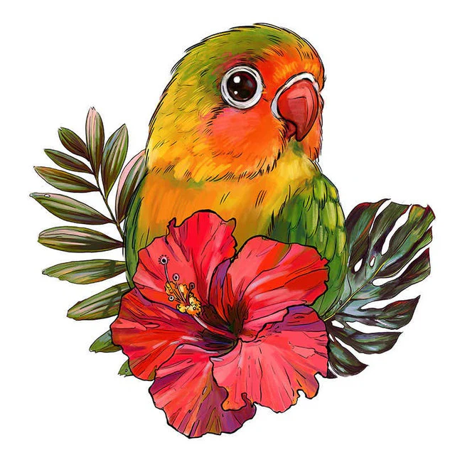 Wooden Puzzle - Little Parrot