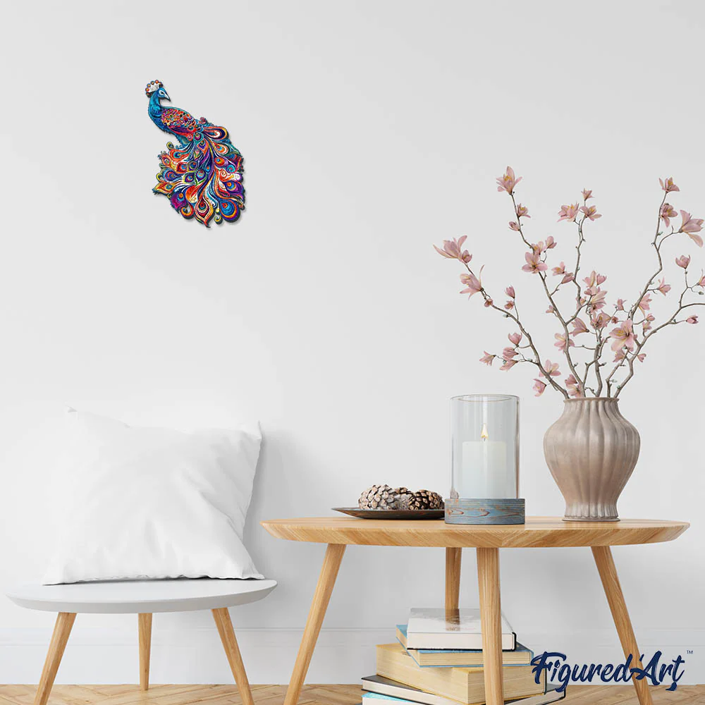 Wooden Puzzle - Peacock - Image 4