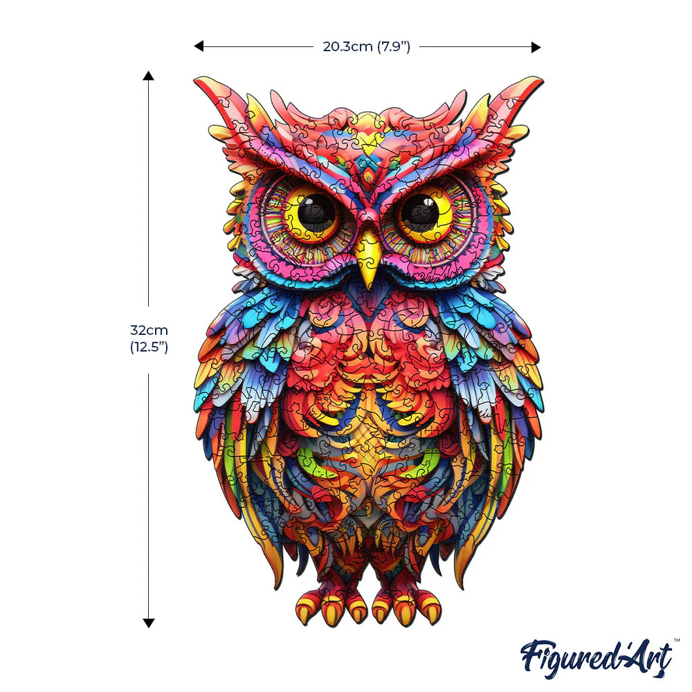 Wooden Puzzle - Radiant Owl - Image 7