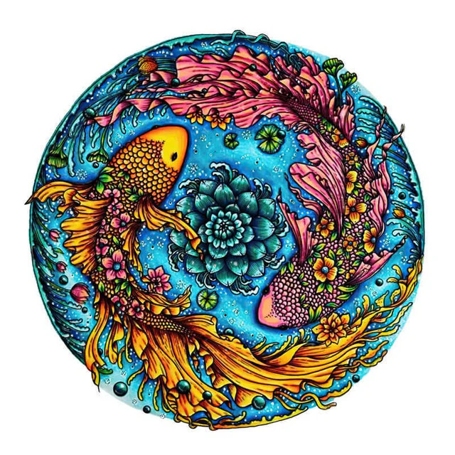 Wooden Puzzle - Serene Yin Yang