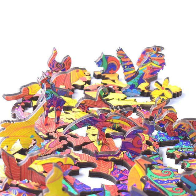 Wooden Puzzle - Sleepy Cat - Image 4
