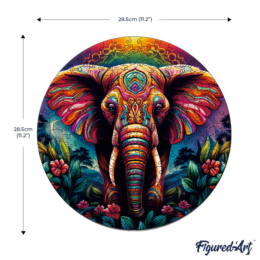 Wooden Puzzle - Tribal Elephant - Image 7